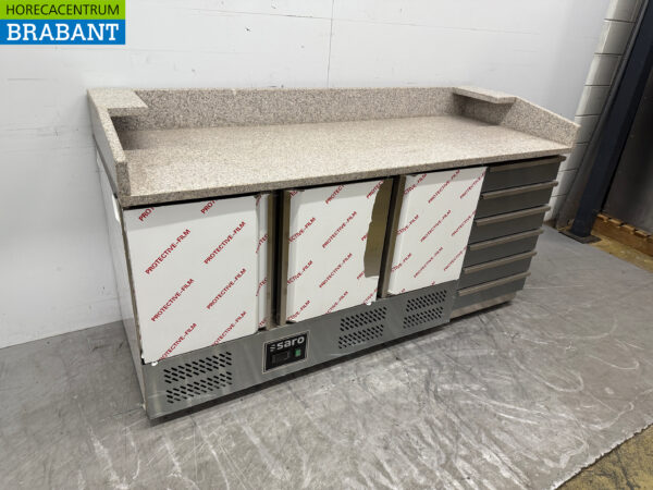 Établi à pizza Saro en acier inoxydable 188,5 cm 230V Horeca – Image 3