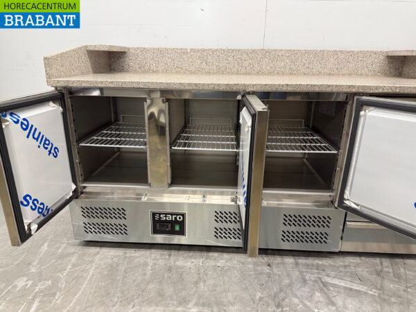 Établi à pizza Saro en acier inoxydable 188,5 cm 230V Horeca – Image 4