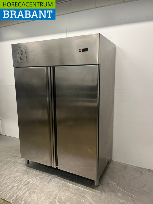 Congélateur double porte en acier inoxydable 1400 litres 230V Horeca – Image 2