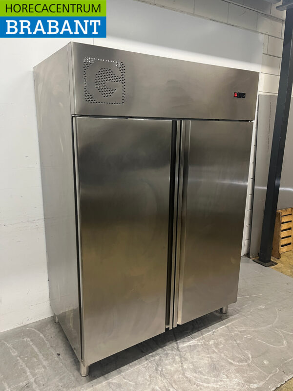 Congélateur double porte en acier inoxydable 1400 litres 230V Horeca – Image 3