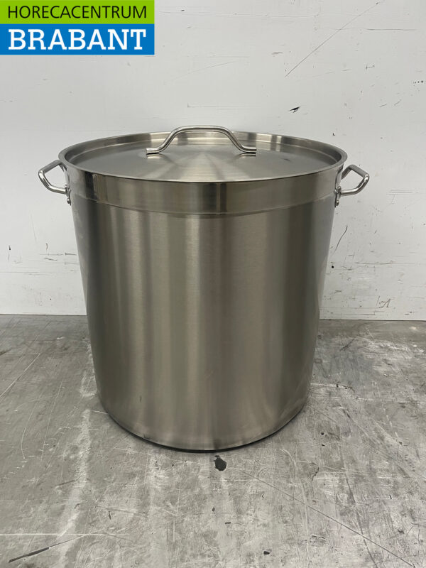 Acier inoxydable Poêle à soupe Poêle de cuisson Induction 45 x 45 cm 71 litres Restauration – Image 5