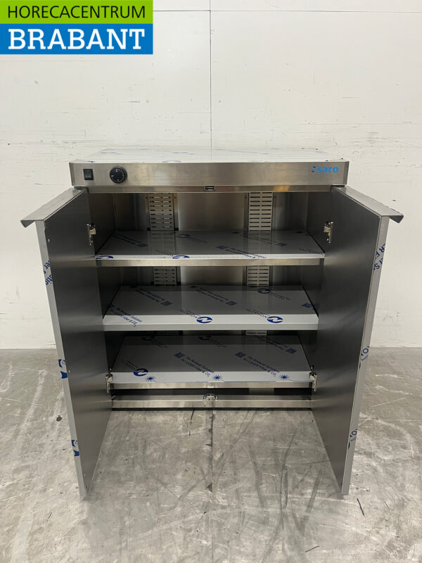 Chauffe-assiettes Saro en acier inoxydable 120 assiettes jusqu'à 30 cm 230V Horeca – Image 4