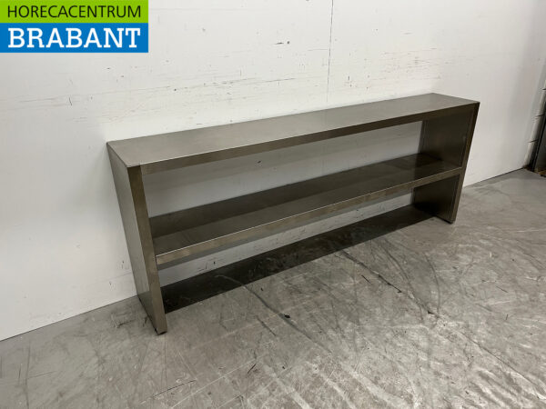 Acier inoxydable Pont double Etagere 179,5 cm Horeca – Image 3
