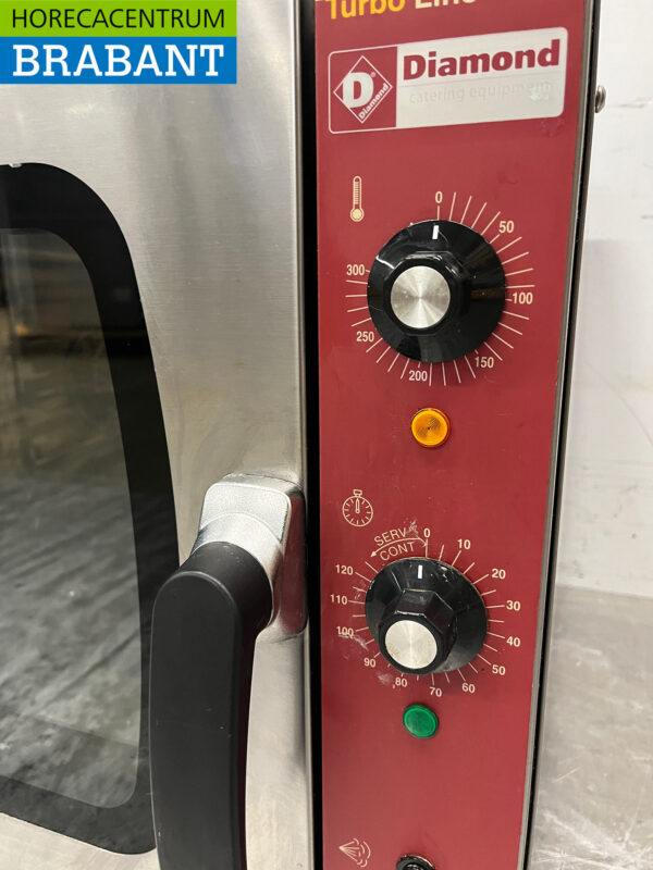 Four à convection Diamond en acier inoxydable 4 x 1/1 GN 230V Horeca – Image 4