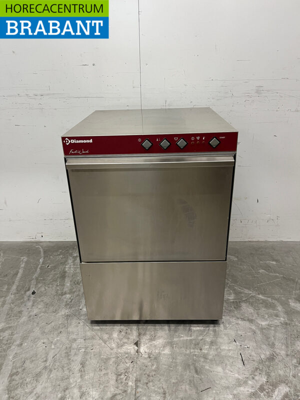 Lave-vaisselle Diamond en acier inoxydable avec pompe de vidange 400V Année de construction 2023 Horeca