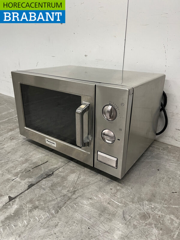 Micro-ondes Panasonic en acier inoxydable 1000 Watt 22 litres 230V Restauration – Image 2