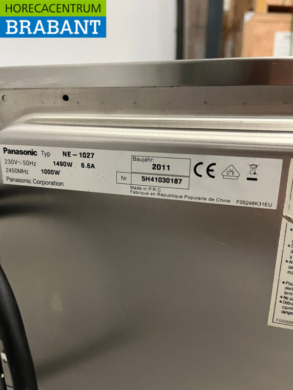 Micro-ondes Panasonic en acier inoxydable 1000 Watt 22 litres 230V Restauration – Image 6