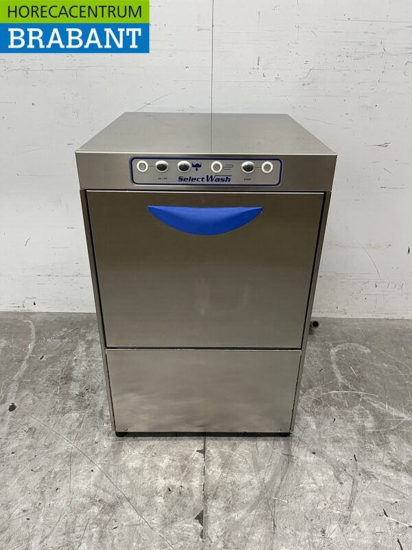 Lave-verres Selectwash en acier inoxydable avec pompe de vidange 230V Horeca