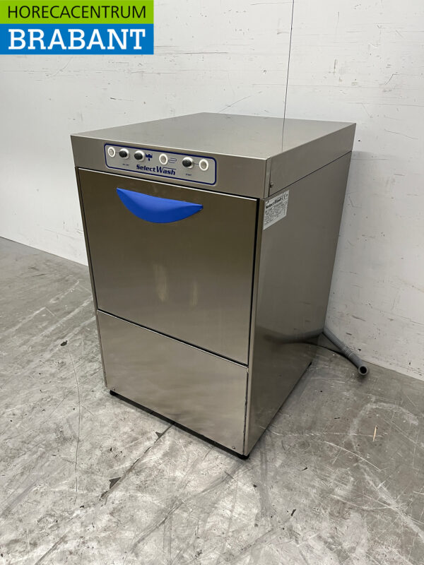 Lave-verres Selectwash en acier inoxydable avec pompe de vidange 230V Horeca – Image 2