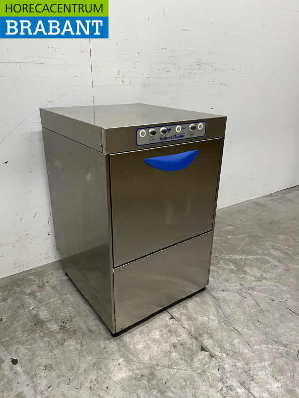 Lave-verres Selectwash en acier inoxydable avec pompe de vidange 230V Horeca – Image 3