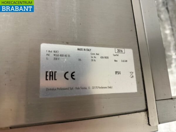 Lave-vaisselle Zanussi en acier inoxydable avec support 230V Horeca – Image 6
