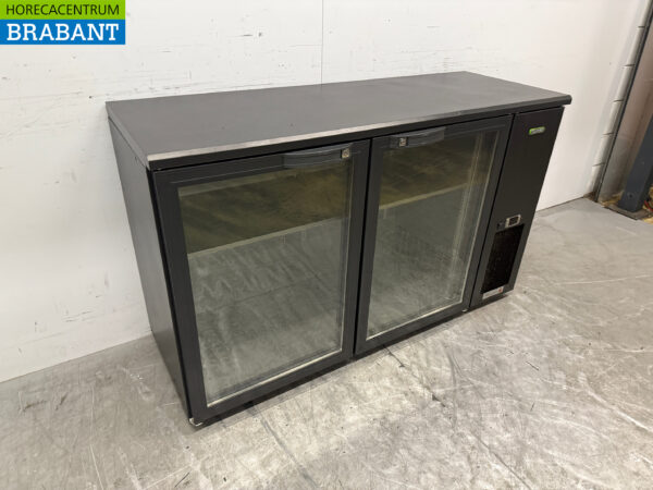Gamko Glacière de bar 2 portes pliantes en verre 143 cm 230V Horeca – Image 3