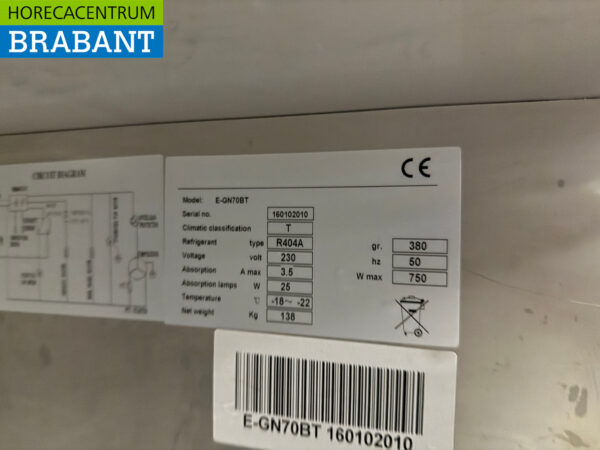 Maxxfrost en acier inoxydable Congélateur à une porte 650 litres 230V Horeca – Image 5