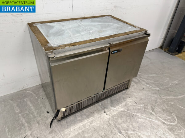 Acier inoxydable Afinox Comptoir réfrigéré 2 portes 100,5 cm 230V Horeca – Image 3