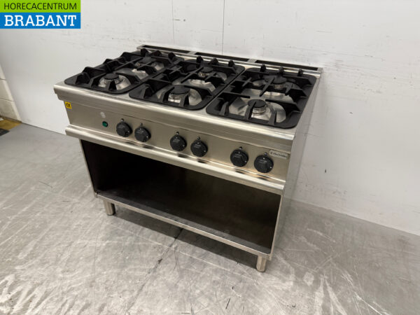 Acier inoxydable Electrolux Cuisinière 6 feux 105 cm Gaz naturel + 230V Horeca – Image 2