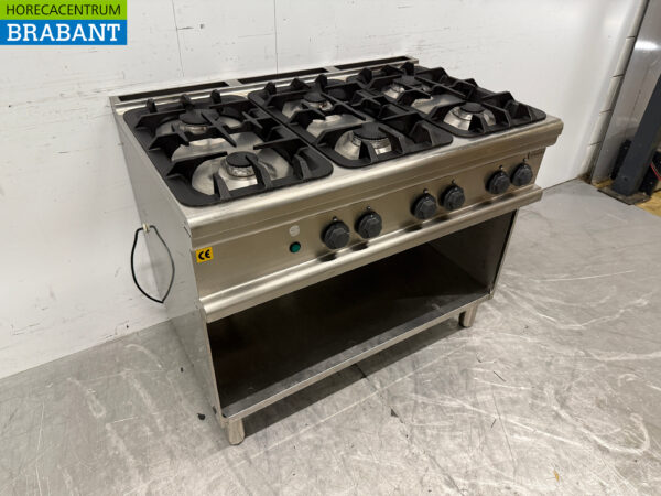 Acier inoxydable Electrolux Cuisinière 6 feux 105 cm Gaz naturel + 230V Horeca – Image 3