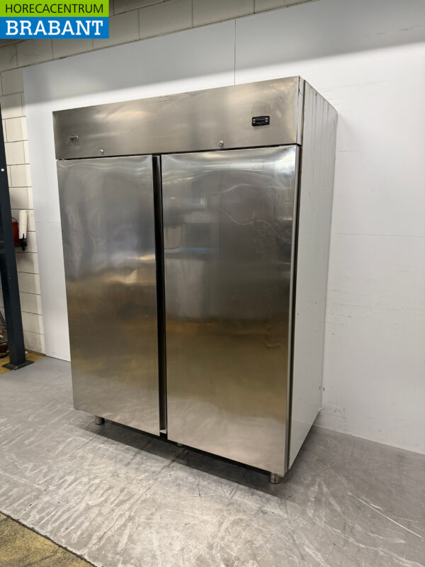 Réfrigérateur double porte Zanussi en acier inoxydable 1300 litres 230V Horeca – Image 2