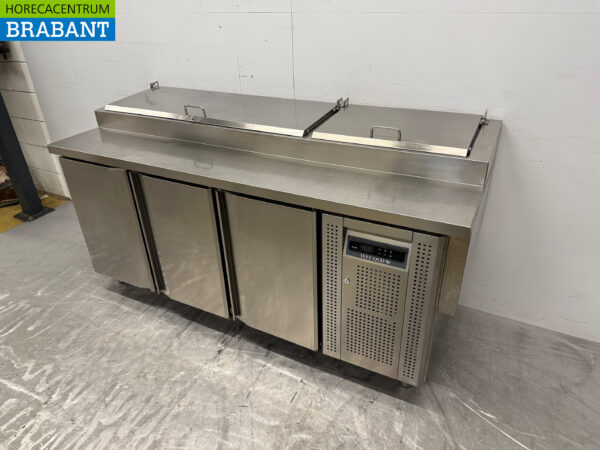 Saladette Tefcold en acier inoxydable 3 portes 179 cm 230V Horeca – Image 2