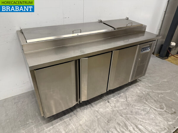Saladette Tefcold en acier inoxydable 3 portes 179 cm 230V Horeca – Image 3