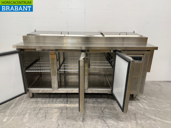 Saladette Tefcold en acier inoxydable 3 portes 179 cm 230V Horeca – Image 5