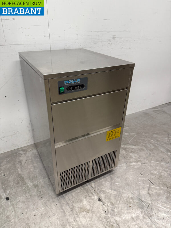 Machine à glaçons Polar en acier inoxydable 50 kg par jour 10 kg bunker 230V Horeca – Image 3