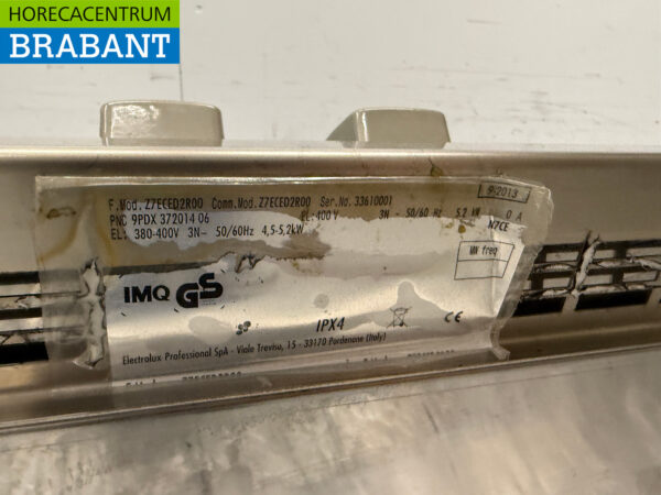 Cuisinière électrique Zanussi à 2 feux en acier inoxydable 400V Restauration – Image 5