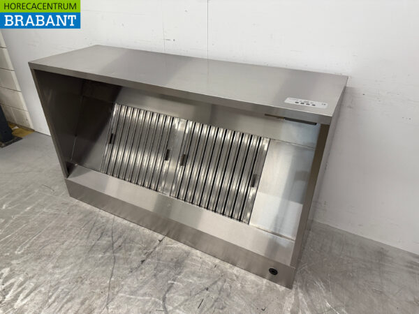 Hotte aspirante en acier inoxydable Moteur Premium-line 1500 kuub box modèle 160 cm 230V Horeca – Image 2
