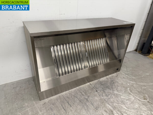 Hotte aspirante en acier inoxydable Moteur Premium-line 1500 kuub box modèle 160 cm 230V Horeca – Image 3
