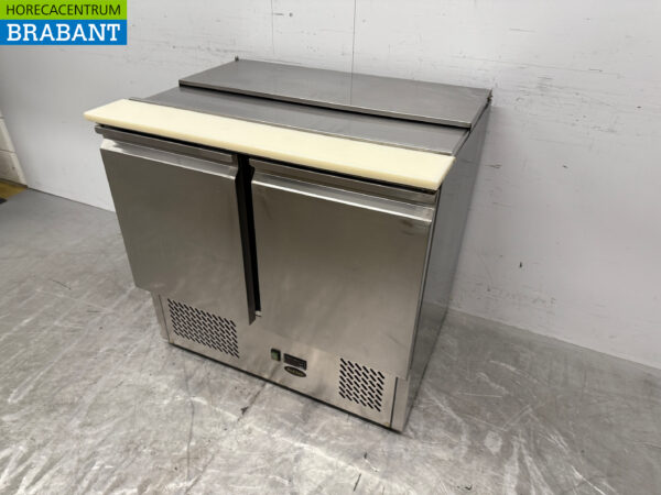 Saladette Profinox en acier inoxydable 90.5 cm 2 portes 230V Horeca – Image 2