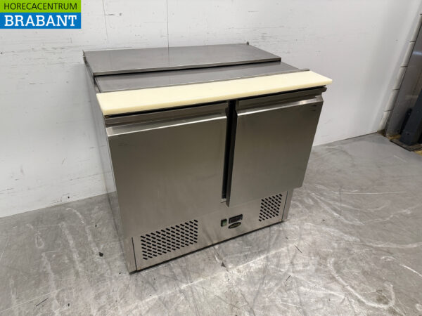 Saladette Profinox en acier inoxydable 90.5 cm 2 portes 230V Horeca – Image 3