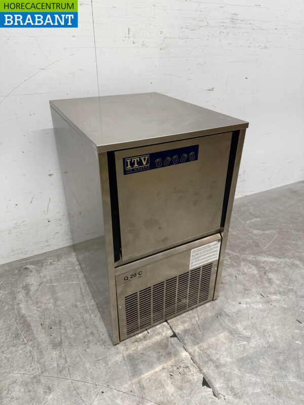 Machine à glaçons ITV Quasar en acier inoxydable 24 kg par jour 6 kg bunker 230V Horeca – Image 3