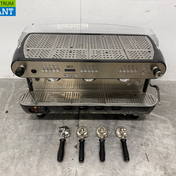 Machine à expresso Gaggia en acier inoxydable 3 groupes 400V Horeca