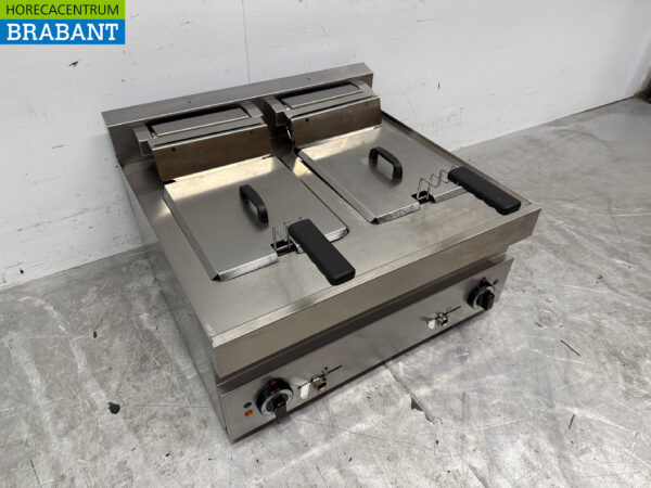 Friteuse inox double top 2 x 10 litres 400V Horeca – Image 3