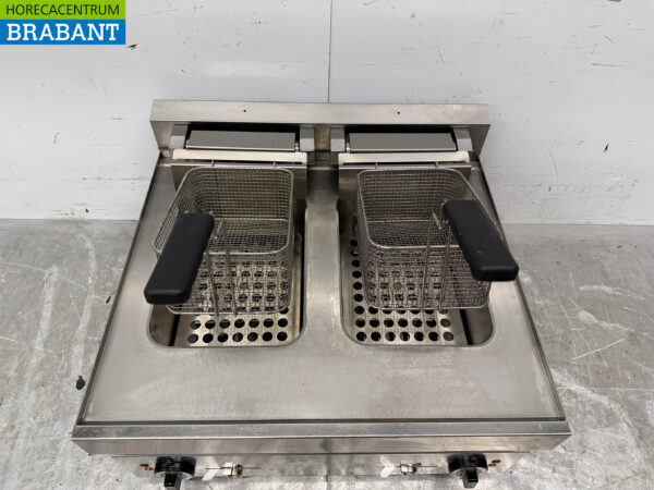 Friteuse inox double top 2 x 10 litres 400V Horeca – Image 4