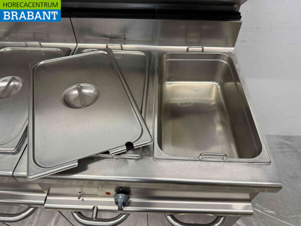 RVS Alpeninox Bain Marie 4 x 1/1 GN 400V 140 cm Horeca – Image 4