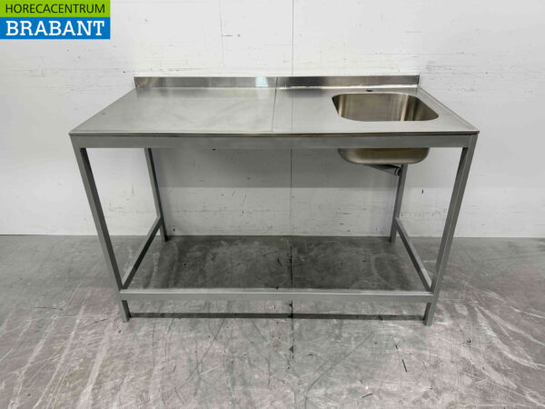 Évier en acier inoxydable Évier double 126,5 cm Horeca (copie)