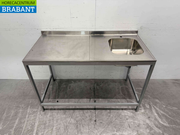 Évier en acier inoxydable Évier double 126,5 cm Horeca (copie) – Image 2