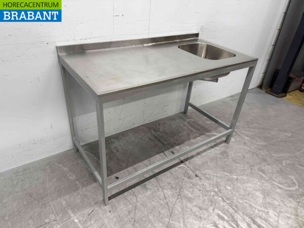 Évier en acier inoxydable Évier double 126,5 cm Horeca (copie) – Image 3