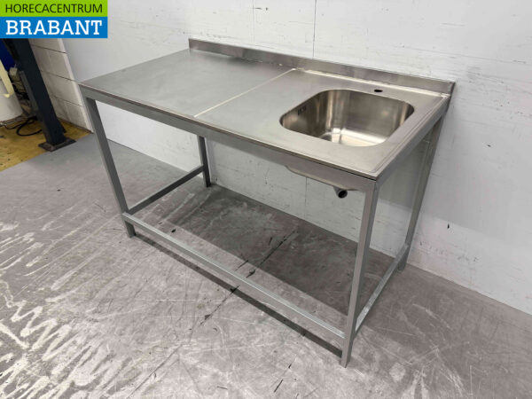 Évier en acier inoxydable Évier double 126,5 cm Horeca (copie) – Image 4