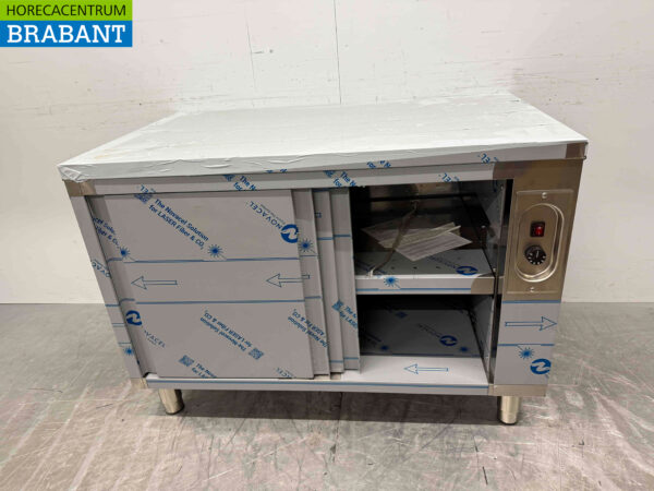Armoire alimentaire en acier inoxydable 2 portes coulissantes 120 cm Restauration – Image 4