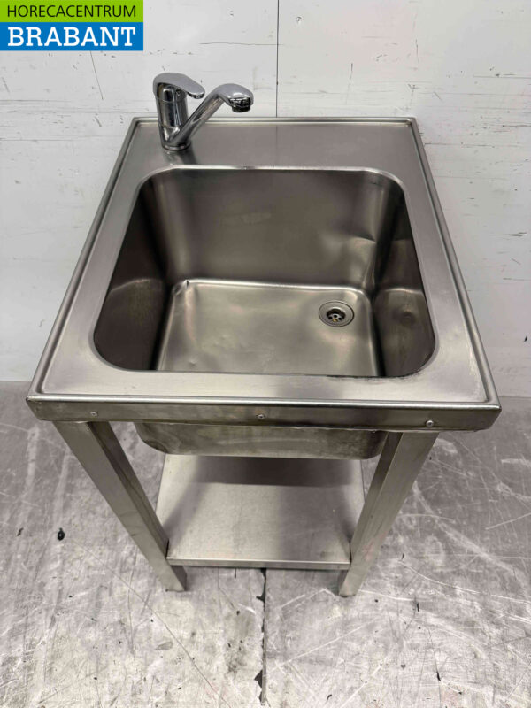 Évier en acier inoxydable avec robinet 50 x 60 cm Horeca – Image 4