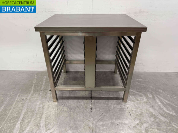 Socle en acier inoxydable pour cuiseur vapeur, four 90 x 70 x 86,5 cm Horeca