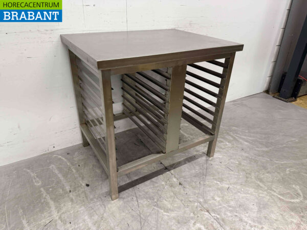 Socle en acier inoxydable pour cuiseur vapeur, four 90 x 70 x 86,5 cm Horeca – Image 2