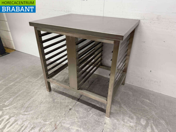 Socle en acier inoxydable pour cuiseur vapeur, four 90 x 70 x 86,5 cm Horeca – Image 3