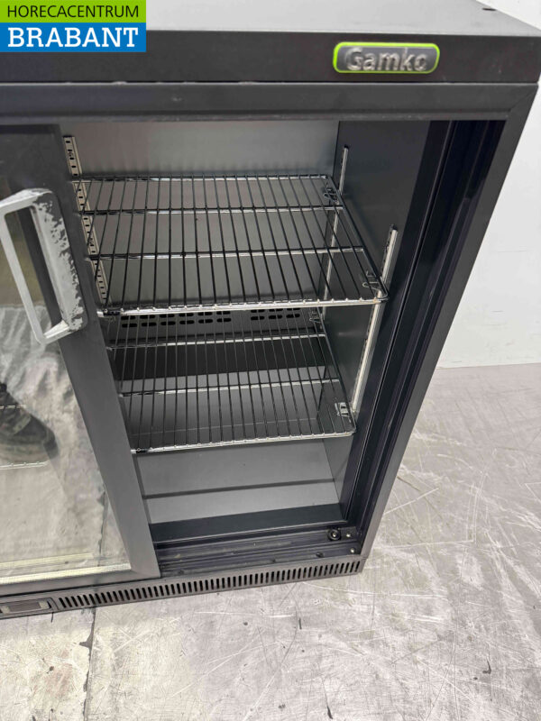 Gamko Bar Cooler 2 portes coulissantes en verre 90 cm 230V Horeca – Image 4