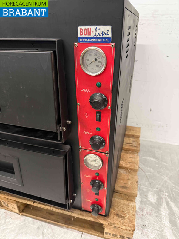Four à pizza Saro en acier inoxydable 6 pizzas 30 cm de diamètre 400V Horeca (kopie) – Image 4
