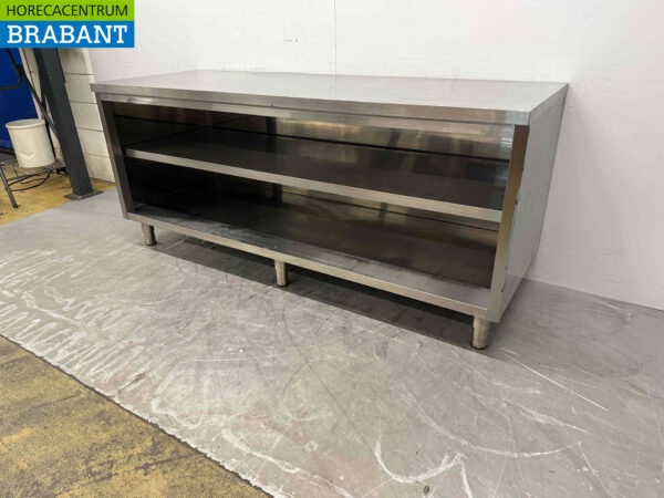 Table de travail en acier inoxydable Armoire de travail 200 cm Restauration – Image 3
