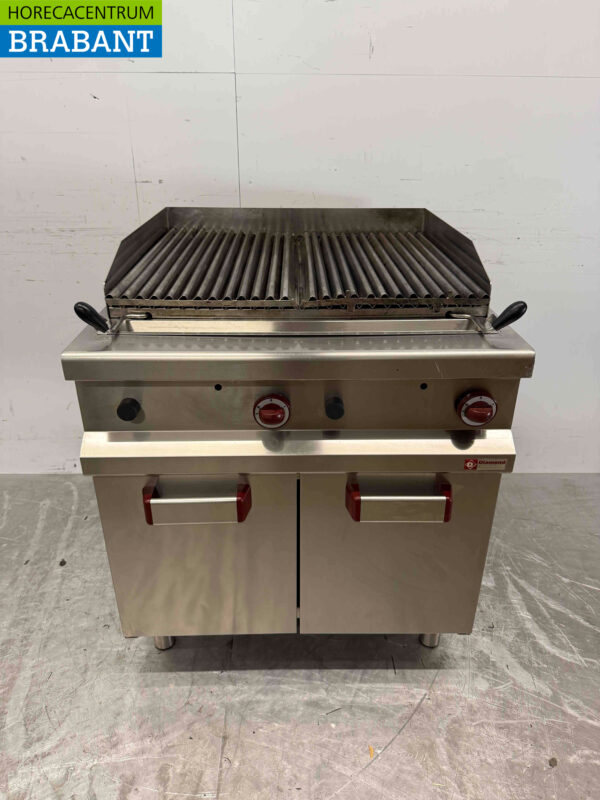 Gril Diamant en acier inoxydable 80 cm Gas Catering