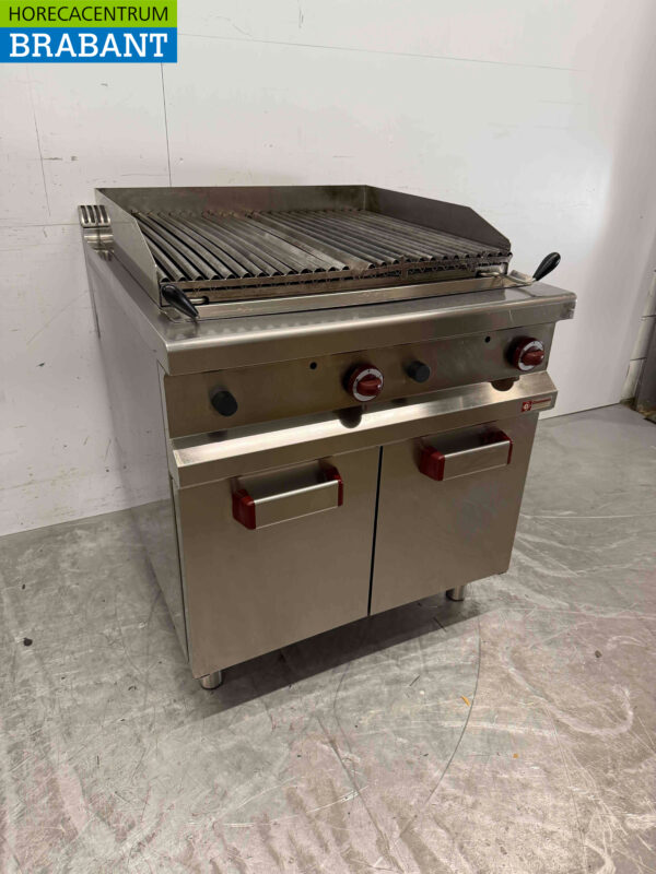 Gril Diamant en acier inoxydable 80 cm Gas Catering – Image 2