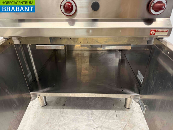 Gril Diamant en acier inoxydable 80 cm Gas Catering – Image 5